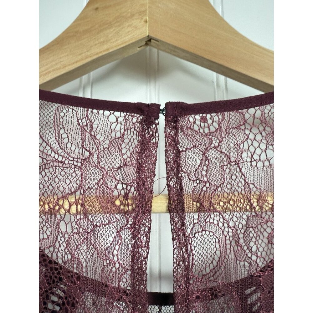 BCBG Generation Mini Dress Long Sleeve Lace Detail Lined Size Medium NWOT - Picture 7 of 10